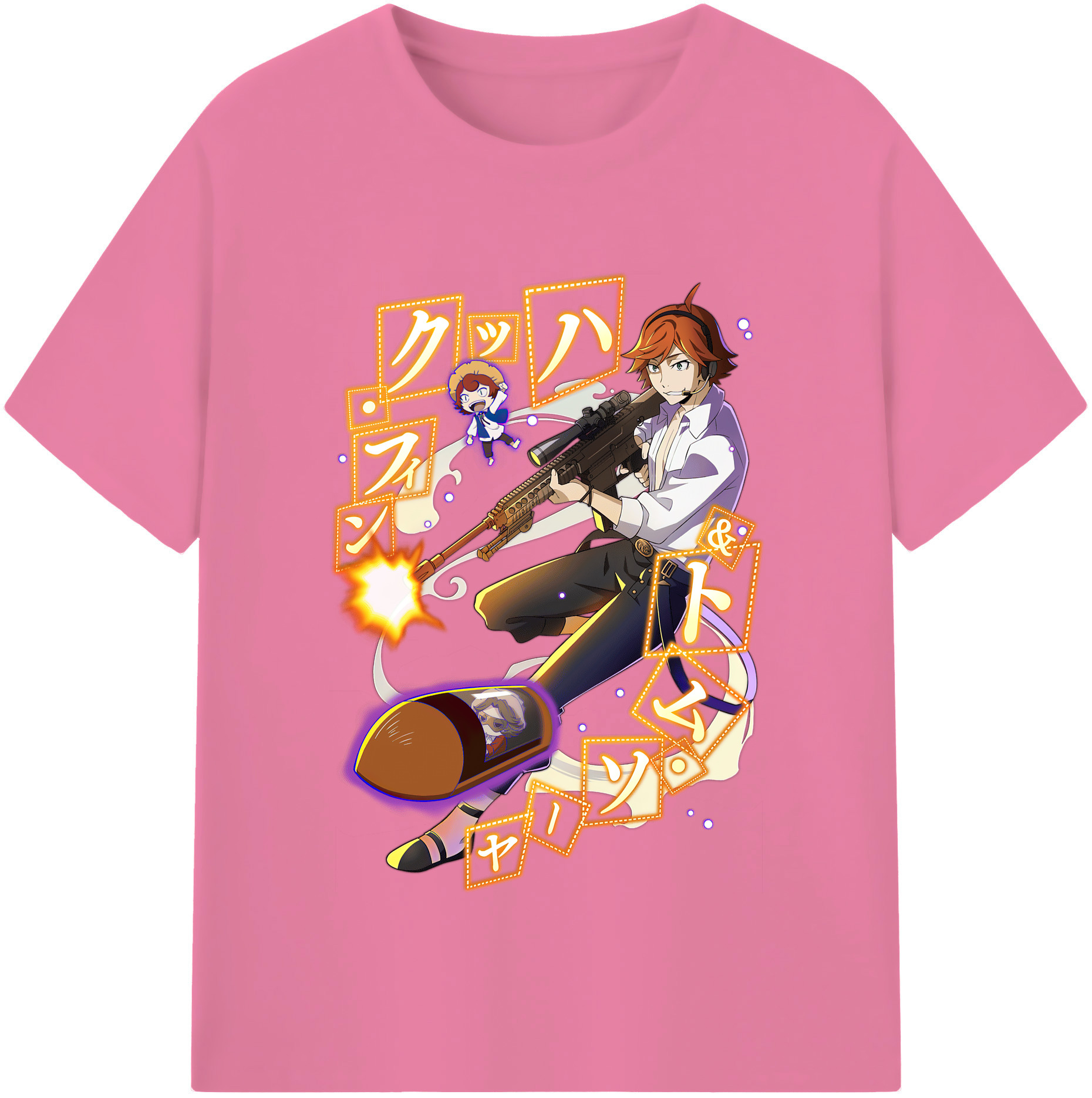 （画像用） 文豪ストレイドッグス Bungo Stray Dogs 綿100％半袖Tシャツ（フロントプリント）